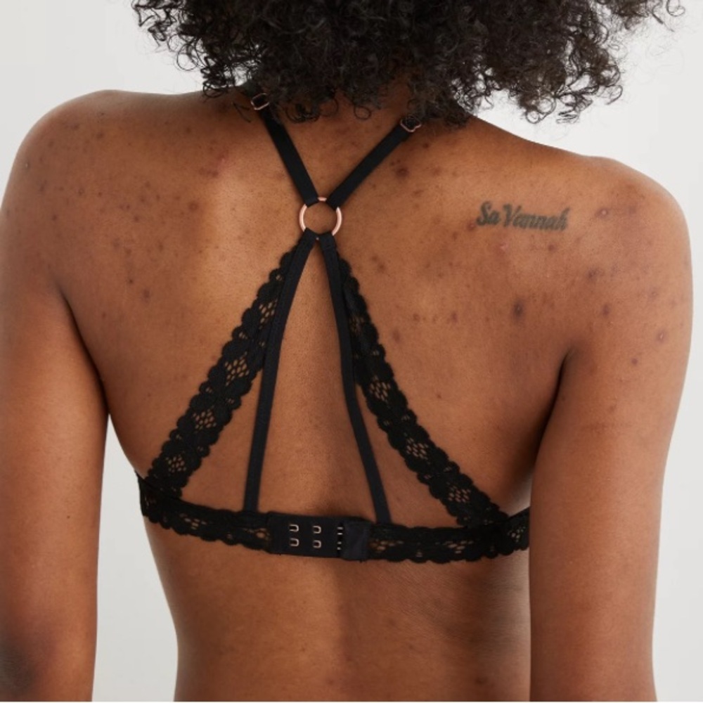 Aerie Beach Daze Lace Padded Bralette Size Small